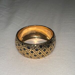 Kate Spade Gold and Black Patterned Bracelet